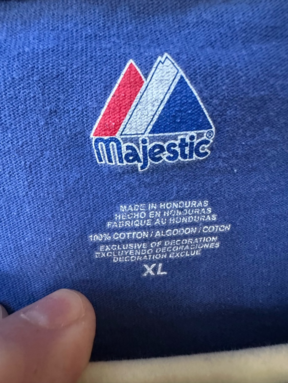 Majestic Chicago Cubs Blue Short Sleeve Tee Ryne Sandberg - Picture 3 of 5